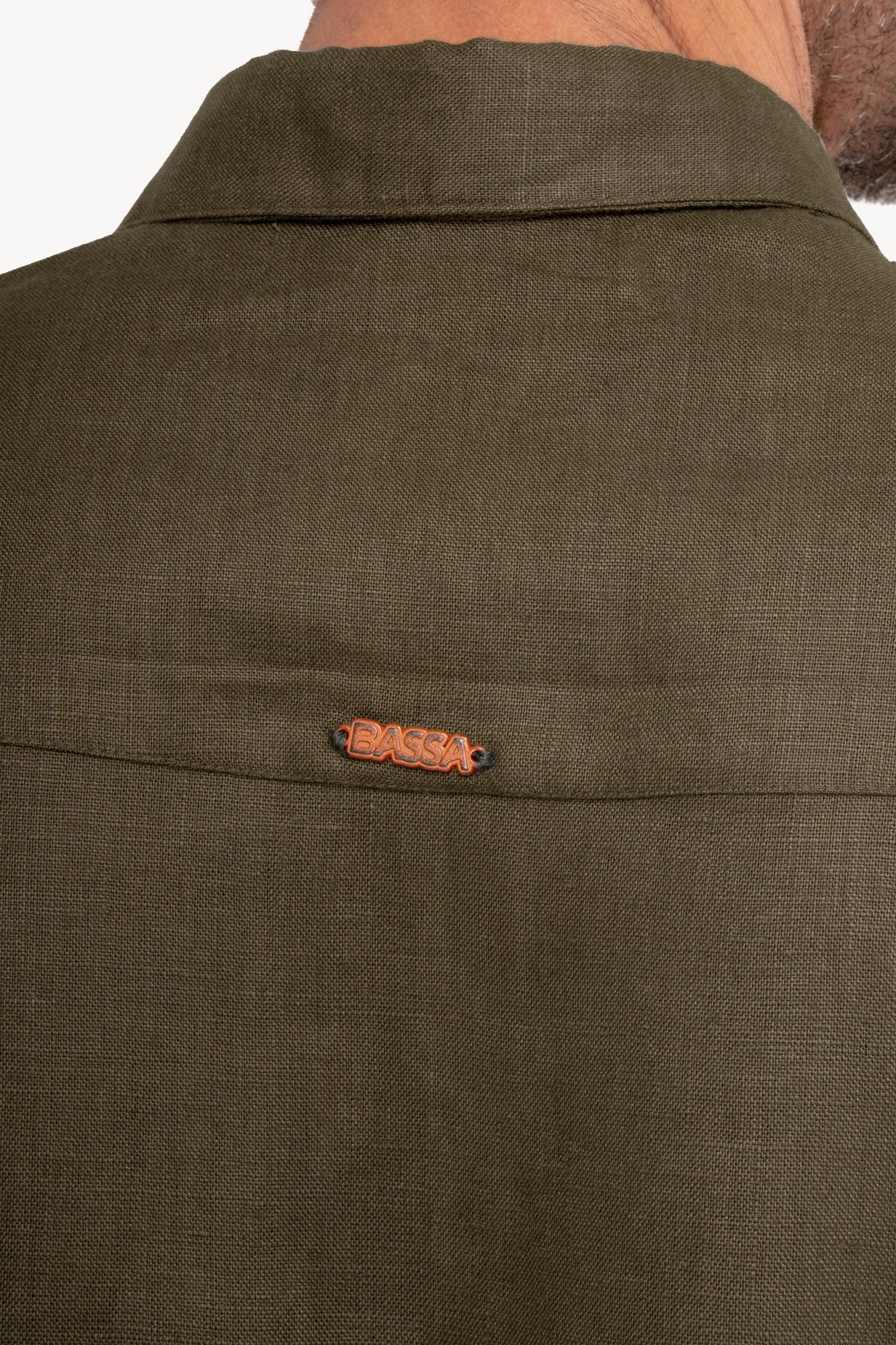 Camisa manga longa 100% Linho - VERDE MILITAR