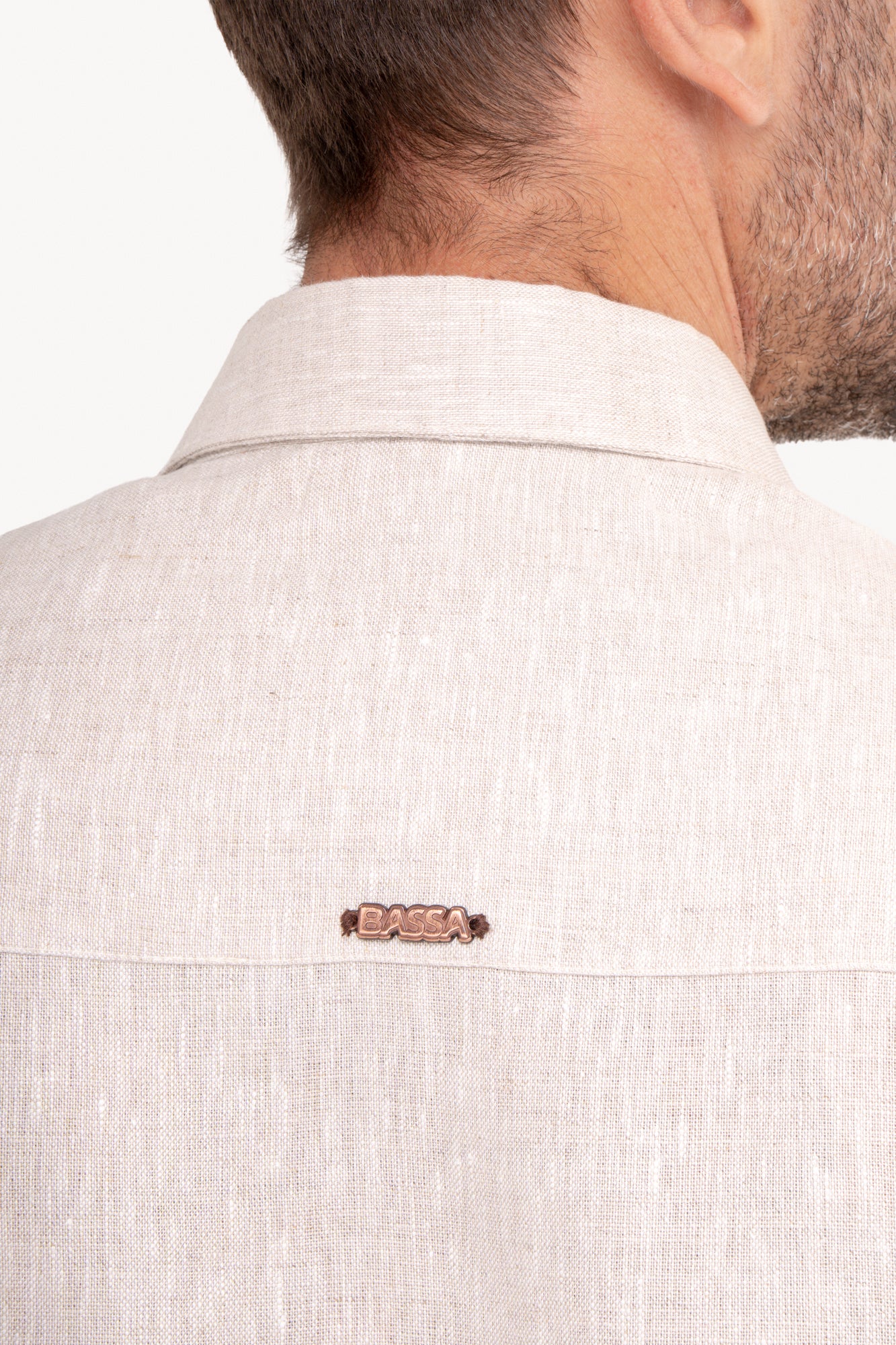 Camisa manga longa 100% Linho - AREIA