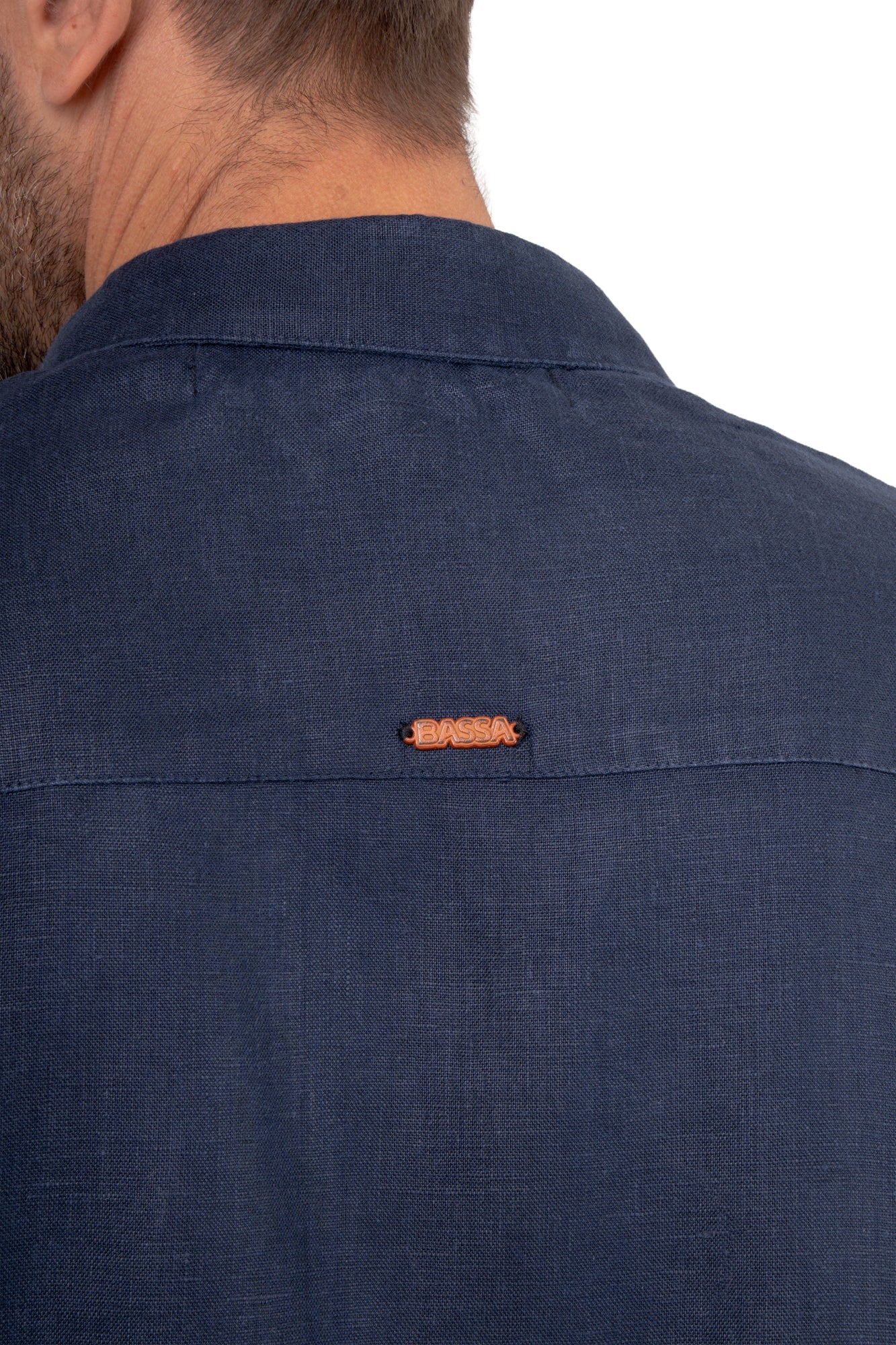 Camisa manga longa 100% Linho - AZUL MARINHO