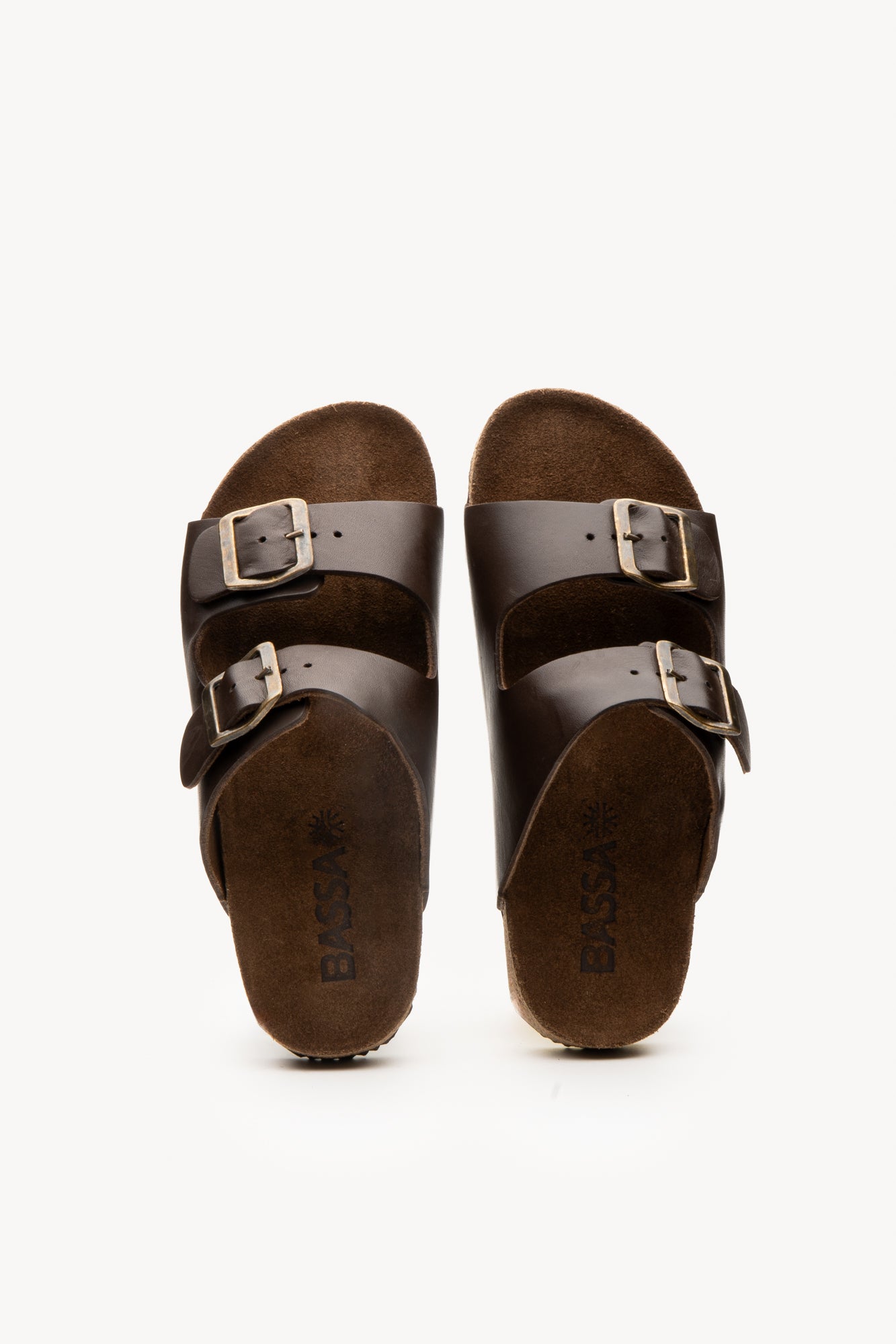 Bassa Papete Masculina em 100% couro | Café