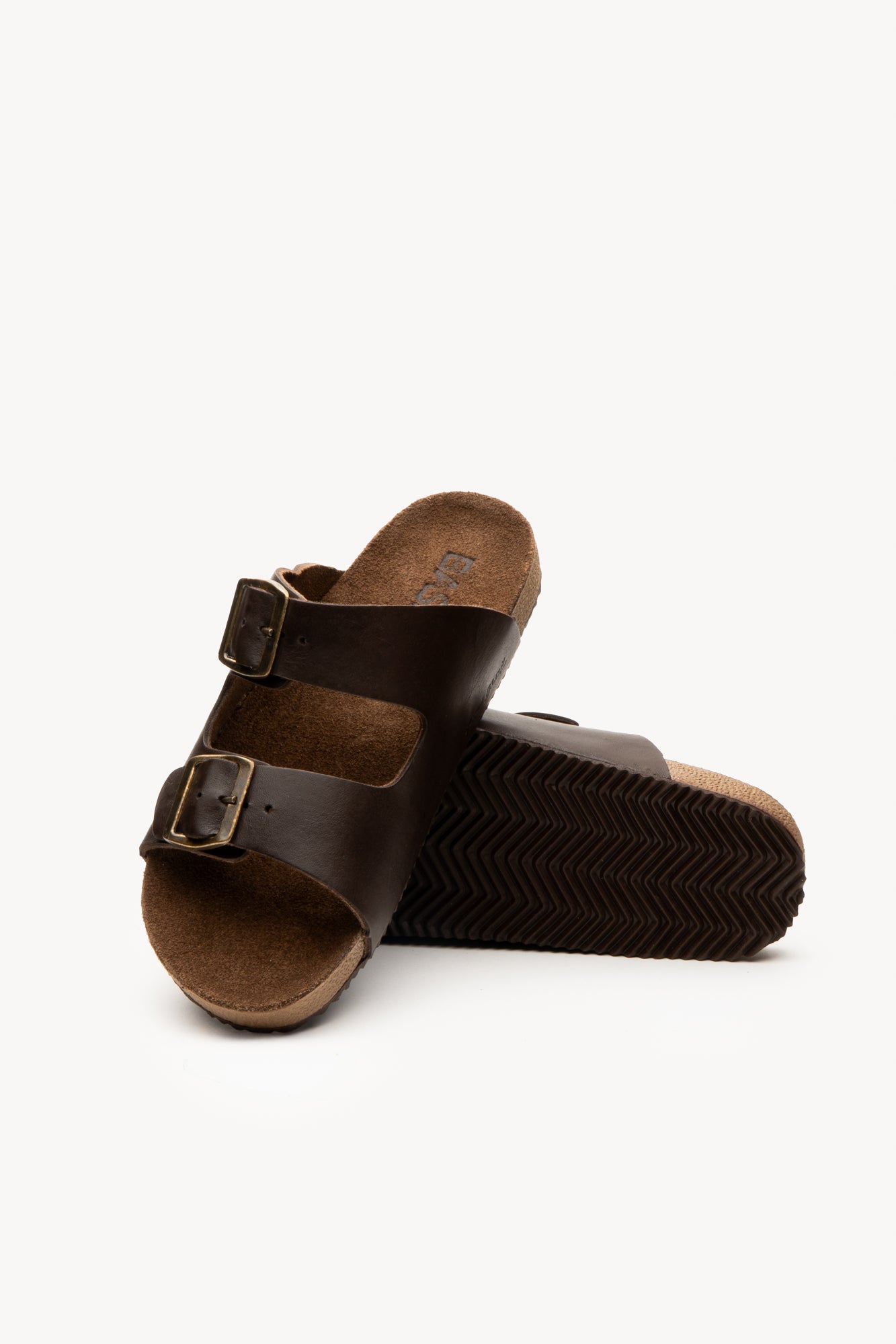 Bassa Papete Masculina em 100% couro | Café